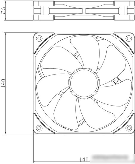 Вентилятор для корпуса Thermalright TL-C14