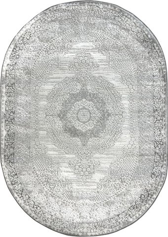 Ковер для жилой комнаты Safyun Eva LZ140-LIGHT-GREY-OVAL (1.4x2)