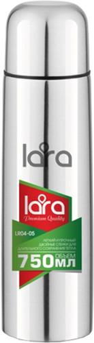 Термос Lara LR04-05 0.75л (серебристый)