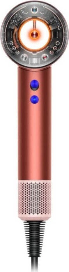Фен Dyson HD16 Supersonic Nural Straight+Wavy (с переходником на евровилку, клубнично-бронзовый/розовый румянец)