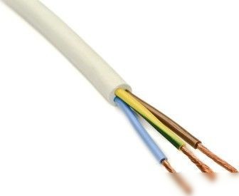 Провод силовой Автопровод ПВС-Т 3x2.5 (100 м, белый)