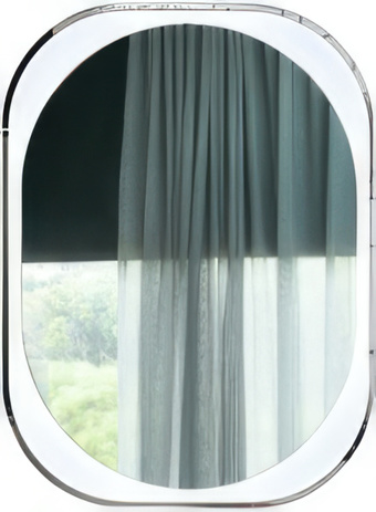 Пекам Зеркало Anna 60x80 anna-60x80scl (с подсветкой, с сенсором на прикосновение, часами)