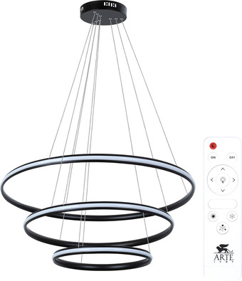 Подвесная люстра Arte Lamp Meridiana A2198SP-3BK