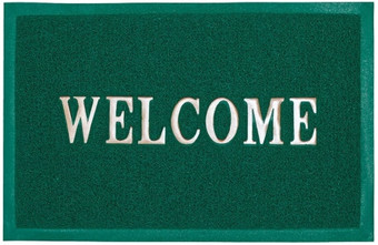 Придверный коврик ComeForte Welcome 50x80 (зеленый)