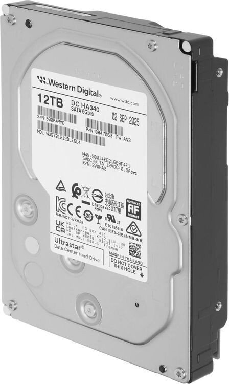 Жесткий диск WD Ultrastar DC HC340 12TB WUS721212BLE6L4