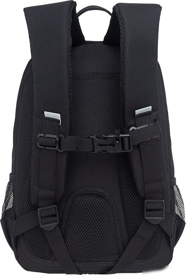 Школьный рюкзак Grizzly RG-464-3f (черный/серебряный)