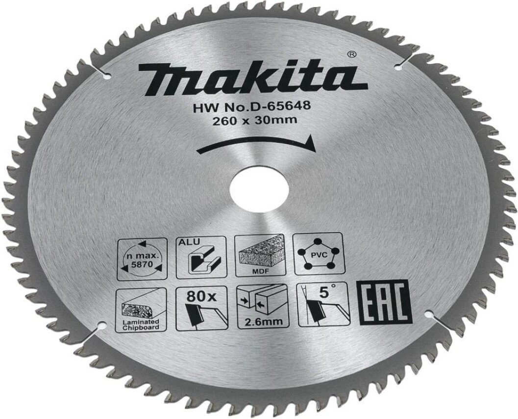 Пильный диск Makita D-65648