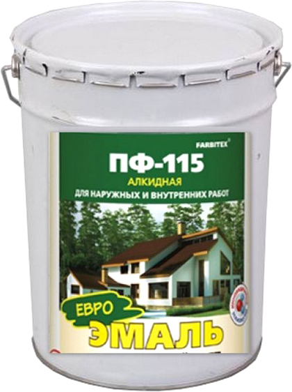 Эмаль Farbitex ПФ-115 20кг (лайм) [Ф3476104]