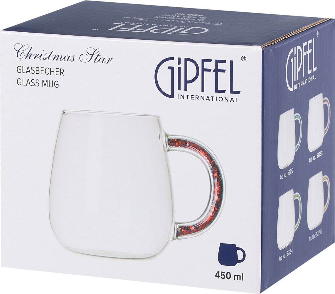Кружка Gipfel Christmas Star 52753 (красный)