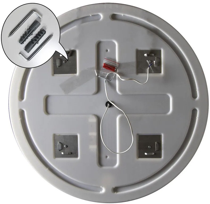 Пекам Зеркало Ring2 100x100 ring2-100x100B (с подсветкой и бесконтактным сенсором)
