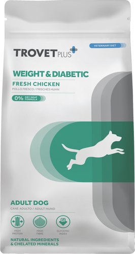Сухой корм для собак Trovet Plus Adult Dog Weight & Diabetic Fresh Chicken (10кг)