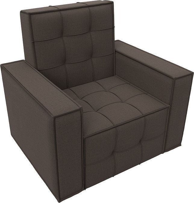 Интерьерное кресло Лига диванов Лига-067 132286 ( рогожка Амур 05 коричневый)
