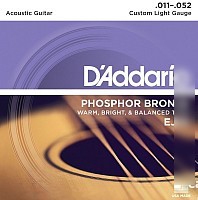 Струны для гитары D'Addario EJ26 Custom Light 11-52