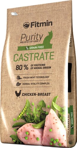 Сухой корм для кошек Fitmin Purity Castrate (1.5кг)