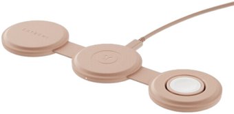 Беспроводное зарядное Satechi OntheGo 3-in-1 Charger ST-QTG31R (розовый)