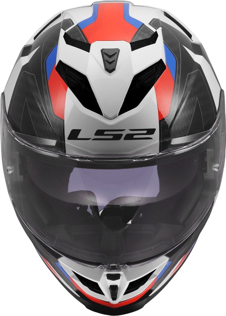 Мотошлем LS2 FF818 Storm III Sporty (M, белый/синий/красный)