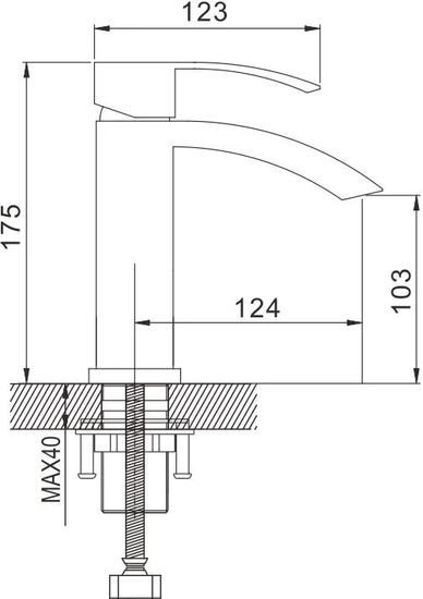 Смеситель Rose R1501F