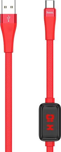 Кабель Hoco S4 USB Type-A - USB Type-C (1.2 м, красный)