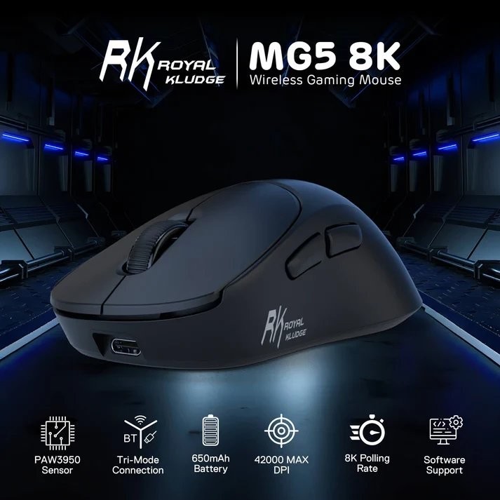 Игровая мышь Royal Kludge MG5 (черный)