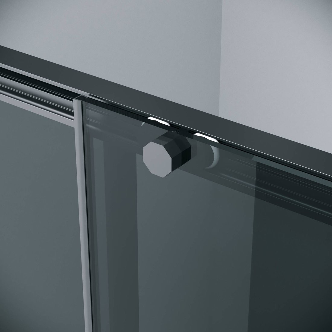 Душевой уголок Grossman Style 100x100x195 120.K33.05.1010.21.10 (черный матовый/стекло тонированное)
