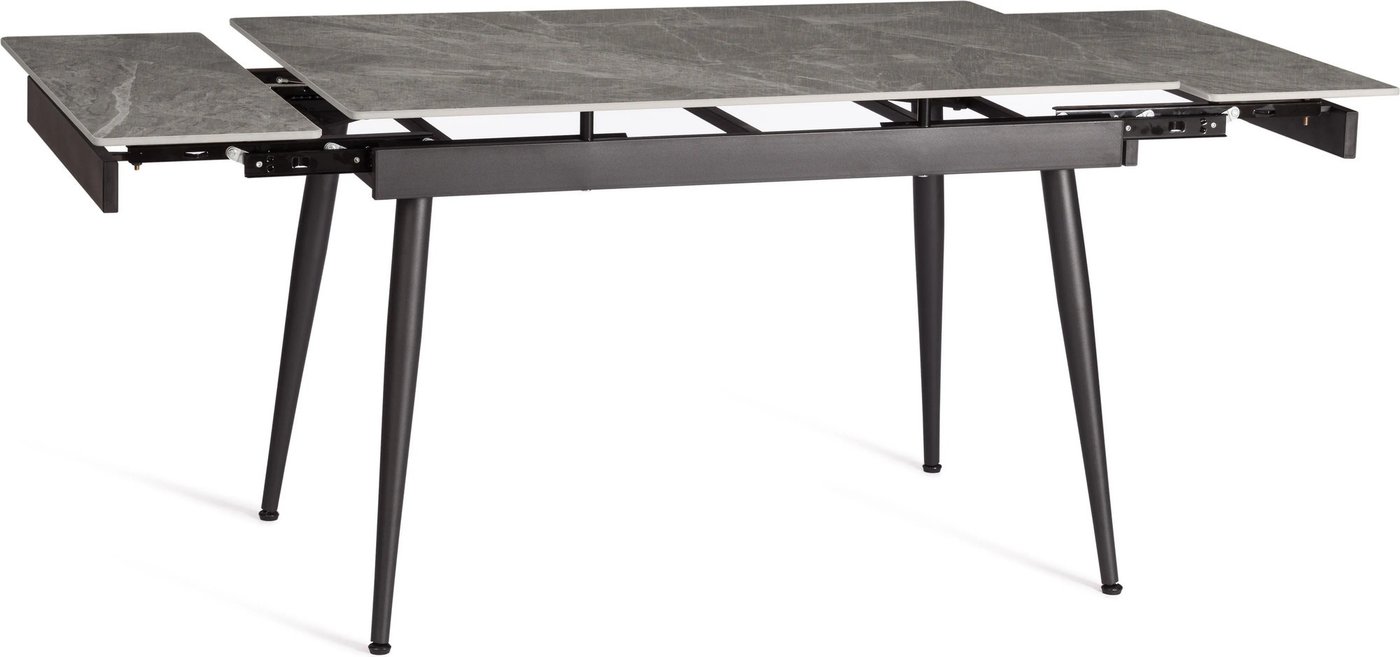 Кухонный стол TetChair Lord Grey 180x80x75 (серый/черный)