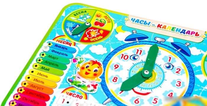 Развивающая игрушка WoodLand Toys Часы-календарь 4 094104