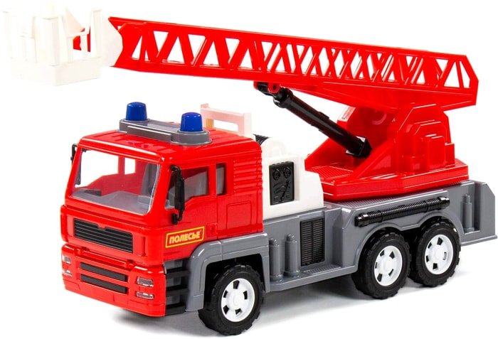 Игрушечный транспорт Полесье Алмаз автомобиль-пожарный инерционный 86723 (красный)