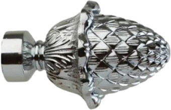 Наконечник для карниза Lm Decor YF032 Шишка 16мм (хром)