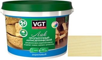 Лак VGT Пропиточный с антисептиком 2.2 кг (сосна)