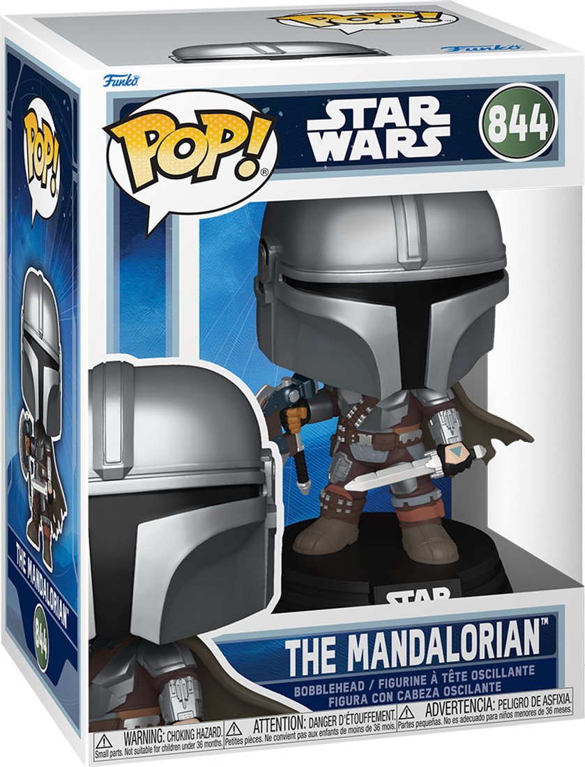 Фигурка Funko POP! Bobble Star Wars M & G S2 Mandalorian Dual Wield Fun90824