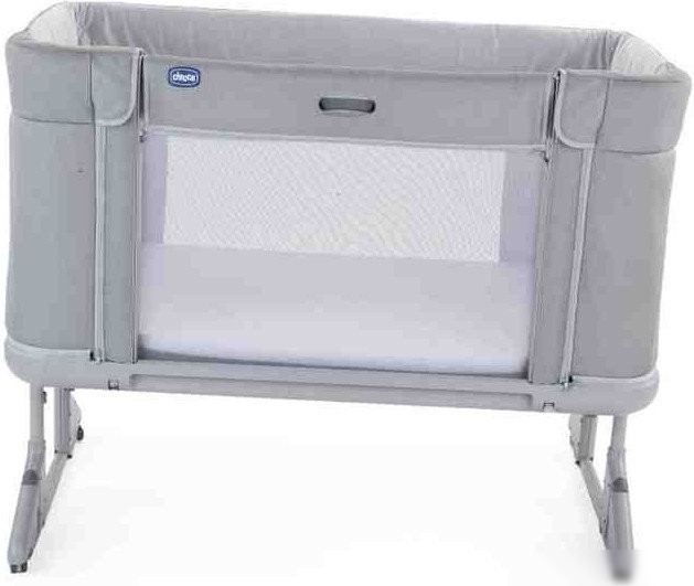 Приставная детская кроватка Chicco Next2Me Forever (ash grey cross coll)