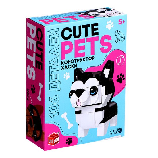 Конструктор Unicon Cute pets. Хаски 9278948