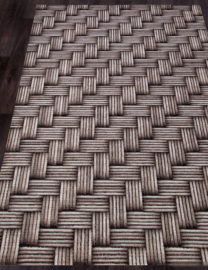 Ковер для жилой комнаты Merinos Sierra D722-STAN-BEIGE-BROWN 2 (3x4)