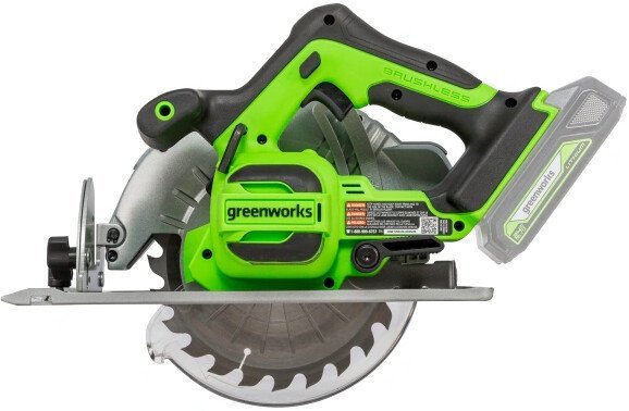 Дисковая (циркулярная) пила Greenworks GD24CS 1500907CUG (с 1-им АКБ)