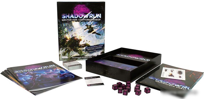 Настольная игра Мир Хобби Shadowrun: Шестой мир. Стартовый набор