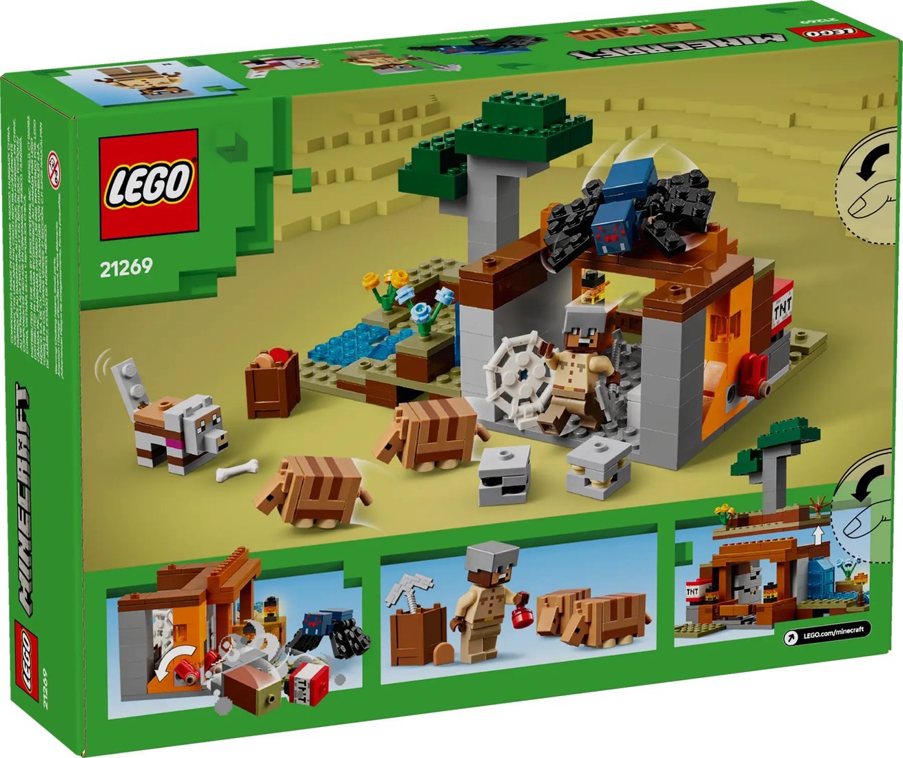 Конструктор LEGO Minecraft 21269 Экспедиция на рудник Броненосец