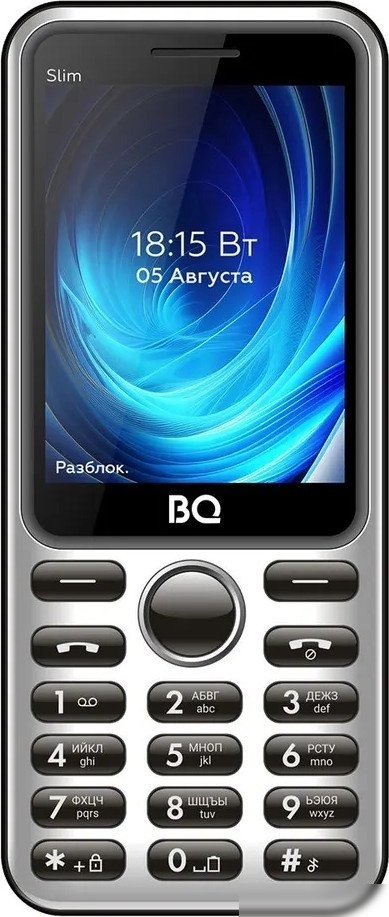 Кнопочный телефон BQ BQ-2833 Slim (черный)