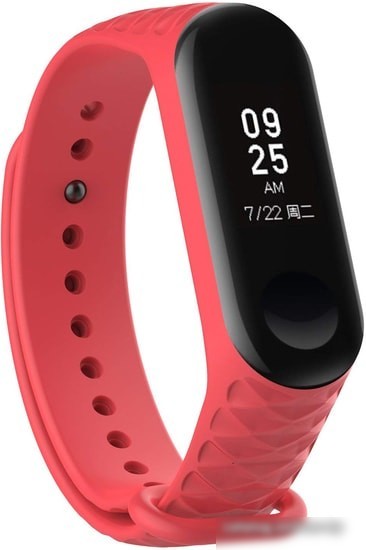 Ремешок Xiaomi ребристый для Mi Band 3 (красный)