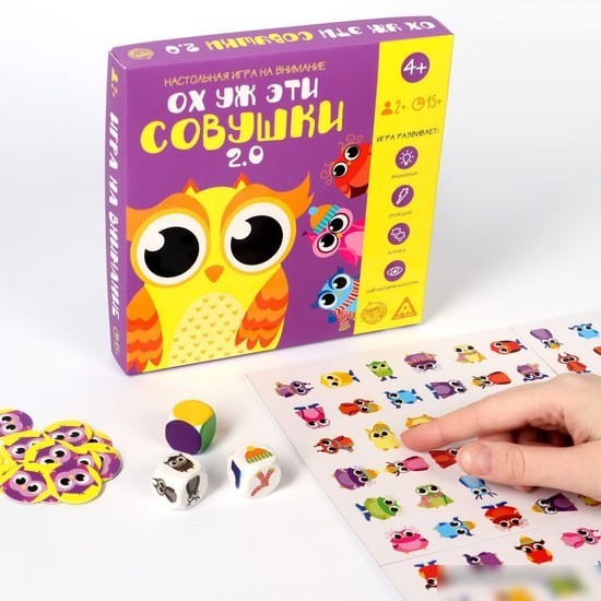 Настольная игра Лас Играс Ох уж эти совушки 2.0 5362309
