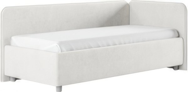 Кровать-тахта Сонум Capri R 90x200 (микровелюр белый)