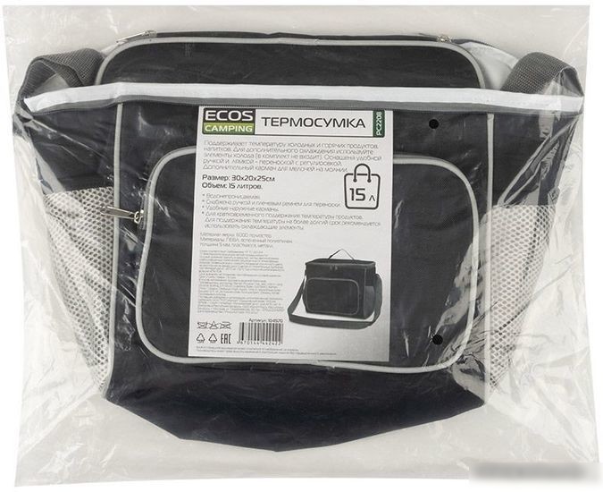Термосумка Ecos PC2208 104570 15л (черный)