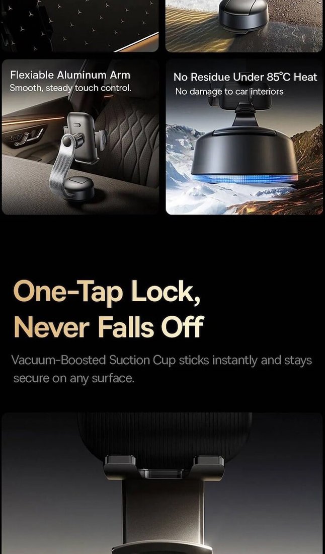 Держатель для смартфона Baseus PrimeTrip C03 Air Clamping Car Mount C0013C01