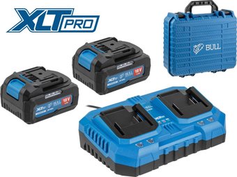 Аккумулятор с зарядным устройством Bull XLTpro 2329062 (18В/2x4 Ah + 18В)