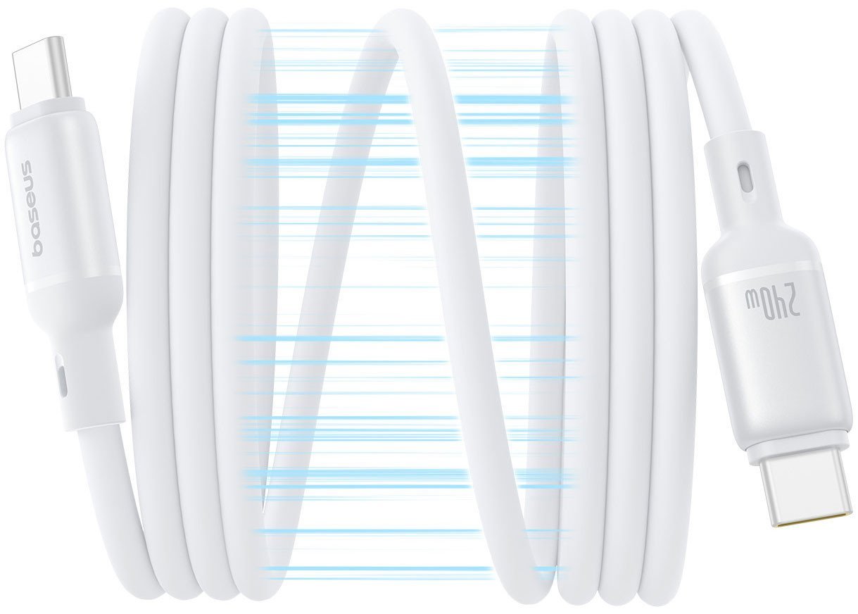 Кабель Baseus PicoGo USB Type-C - USB Type-C (1 м, белый)