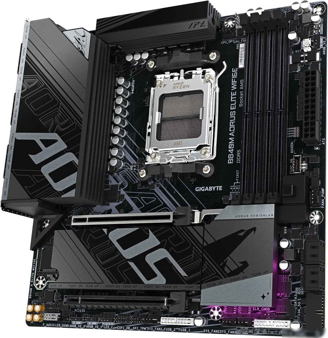 Материнская плата Gigabyte B840M Aorus Elite WiFi6e