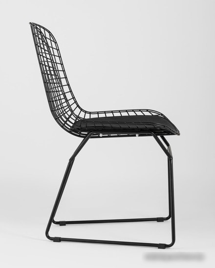 Стул Stool Group Bertoia с черной подушкой (черный)