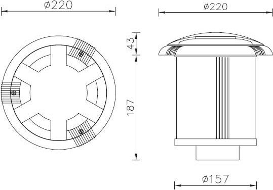 Садовый светильник Oasis Light 12612A Bl