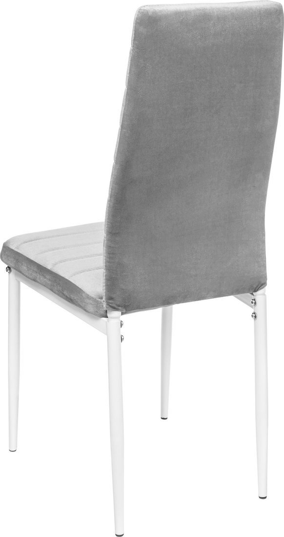 Стул Mio Tesoro Джия DC-060KD (2 шт, светло-серый/белый)