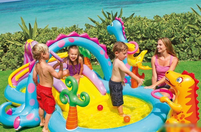 Надувной бассейн Intex игровой центр Dinoland (57135)