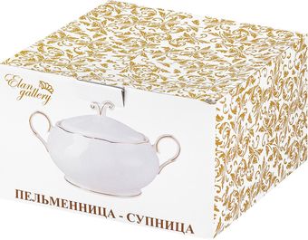Супница Elan Gallery 420503 (белый с золотом)